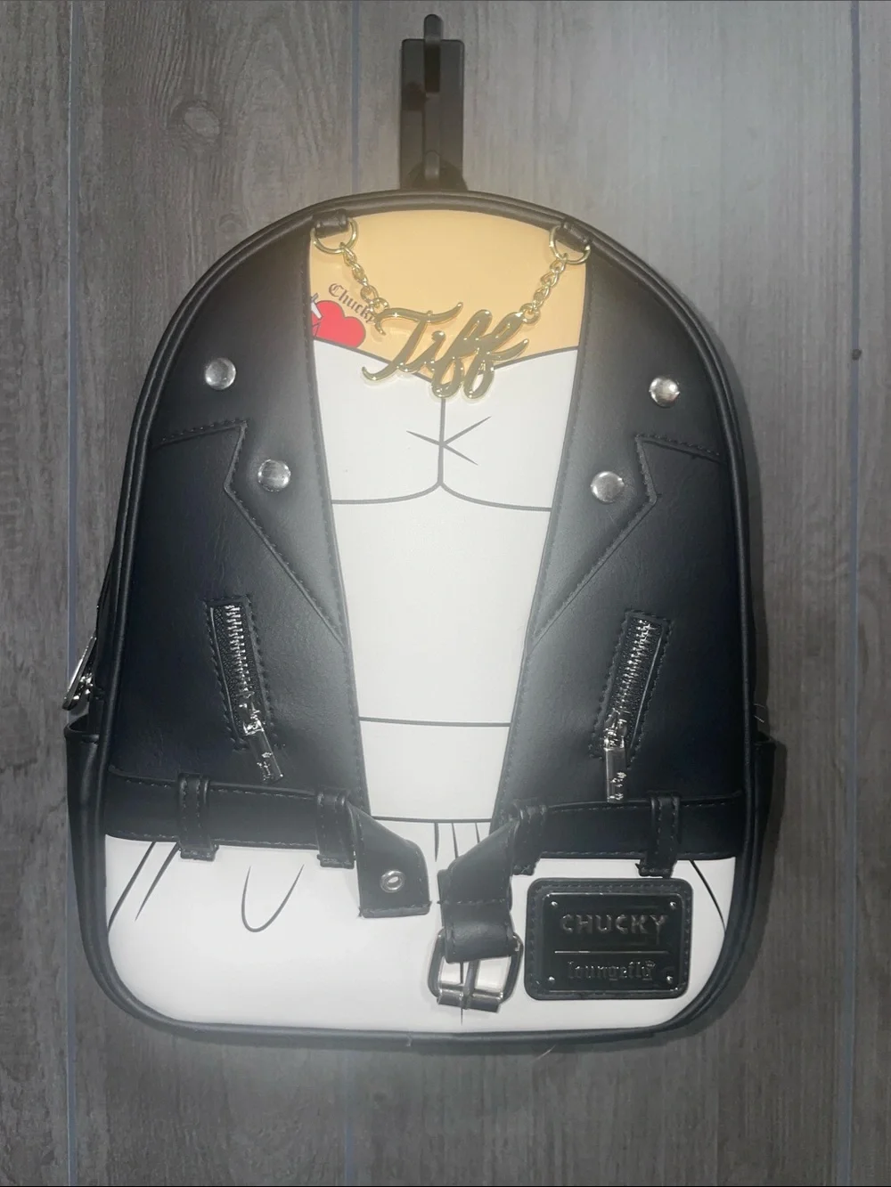 Loungefly Universal Bride Of Chucky Tiffany Double Strap Mini Backpack Bag